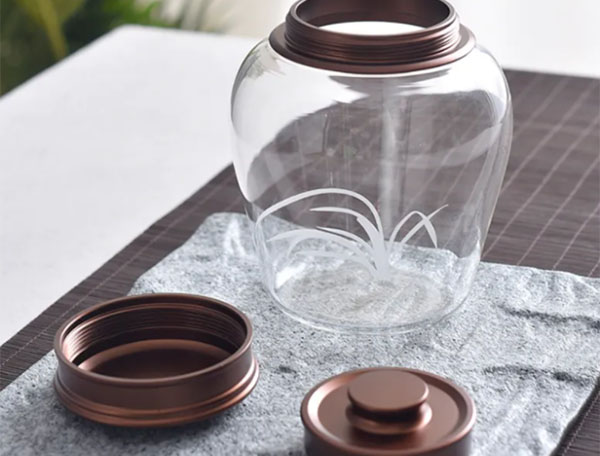 glass tea can