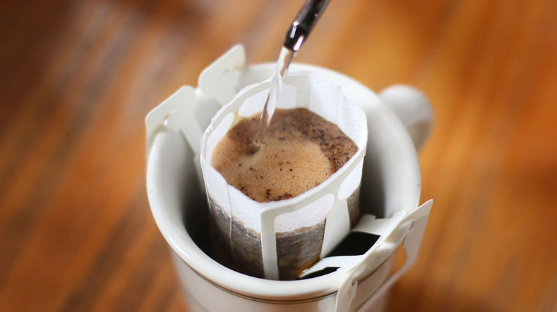 hanging ear coffee bag