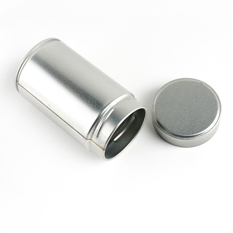 Small Food Storage Sliver Tea tin can TTC-039