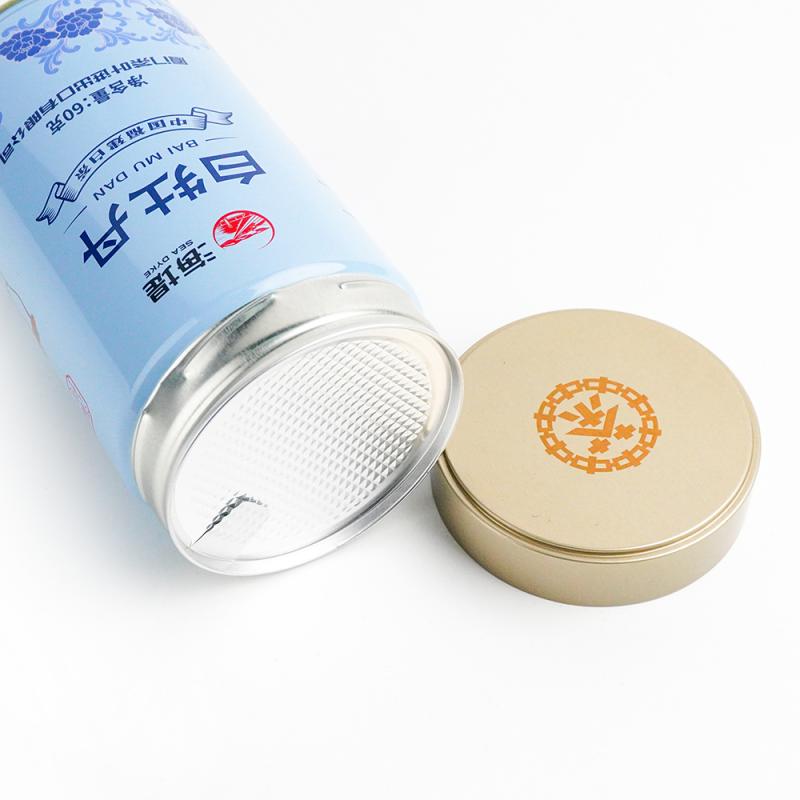 OEM China 6×2 Tin Can Manufacturer - 500ml Empty RoundWith Lid Tea tin can TTC-021 – Jiayi detail pictures